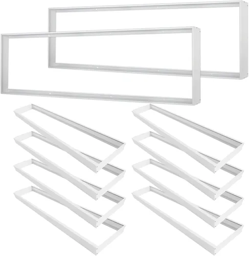 Kit de montaje en superficie de 1 x 4 para panel plano LED, marco de techo de aluminio para 12 x 48 x 3.13 pulgadas, bueno para panel iluminado de