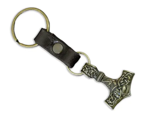 Miniatura 64 de Viking Thors Hammer Necklace Pendant - Vegvisir Aegishjalmur Helm of Awe Raven Huginn Muninn Pendant Necklace Amulet Talisman - Thor Necklace