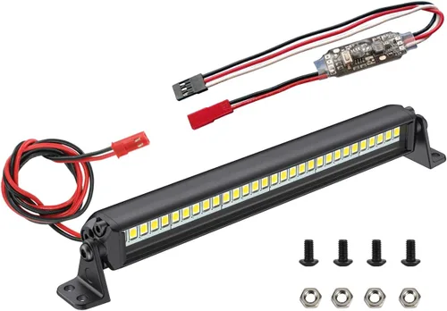 Barra de Luz RC Zhongzhen 30 LED 13.5 cm de Aluminio Accesorios RC para Axial SCX10 Traxxas TRX4 TRX6 Arrma Senton Redcat GEN7 Juego de Luces de