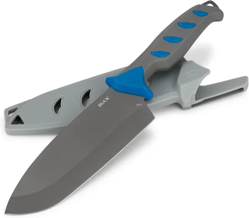 Miniatura 3 de Buck Knives Cuchillo de carnicero de pesca de agua salada de 150 ganchos con hoja de acero recubierto de titanio para una resistencia superior a