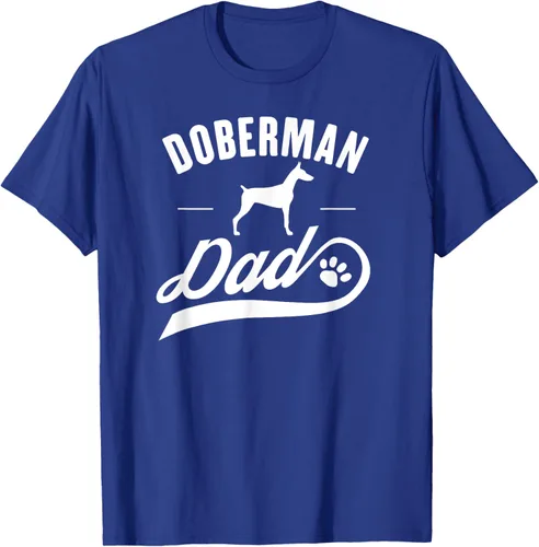 Miniatura 23 de Doberman Dad - Camiseta para amante del dueño del perro, Negro, S