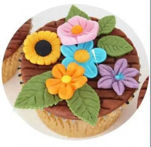 Miniatura 8 de Molde de fondant para bricolaje, flores, cola de sirena, hojas, lindo molde de silicona para pastel de caramelo de chocolate, vela de arcilla hecha