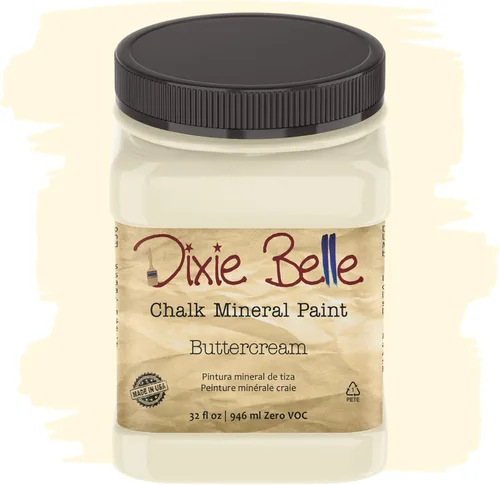Miniatura 257 de Dixie Belle Paint Company - Pintura con acabado de tiza para muebles, color negro (Caviar), 1 galón, 128 fl oz, pintura mineral color rosa intenso
