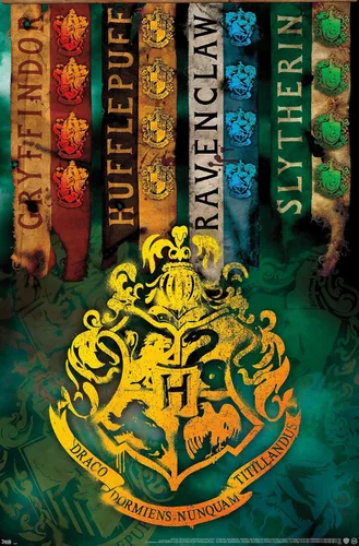 Miniatura 11 de Trends International The Wizarding World: Harry Potter - Póster de pared con crestas de la casa, 14.725 x 22.375 pulgadas, versión enmarcada