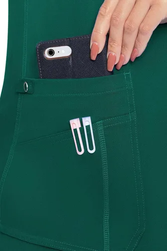 Miniatura 4 de Med Couture Touch - camisa de uniforme médico con cuello en V para mujer