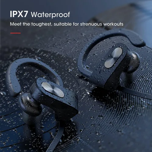 Miniatura 4 de Redzoo Auriculares Bluetooth V5.0, auriculares para correr con 16 horas de reproducción, Bass + HD estéreo inalámbrico auriculares deportivos Negro
