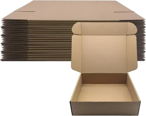 Miniatura 6 de Paquete de 25 cajas de envío de cartón corrugado marrón de 4 x 4 x 3 pulgadas, cajas de embalaje para pequeñas empresas, cajas para regalos