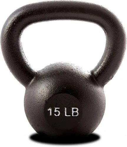Miniatura 17 de Kettlebell Weights – 5lb to 80lb Cast Iron Kettlebells with Matte Black Finish – Full Body Strength Training & CrossFit Conditioning – Ideal for