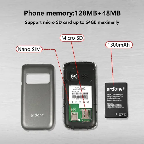 Miniatura 7 de Teléfonos celulares 4G Volte Flip desbloqueados para personas mayores, teléfonos celulares con botones grandes para ancianos y niños, sonido claro