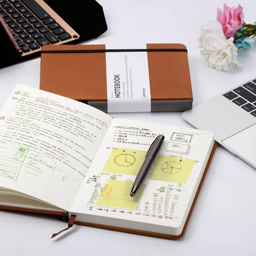 Miniatura 7 de Lemome Cuaderno de bocetos en blanco con papel grueso de primera calidad, regalo divisores, tapa dura, liso, A5, 8.4 x 5.7 pulgadas