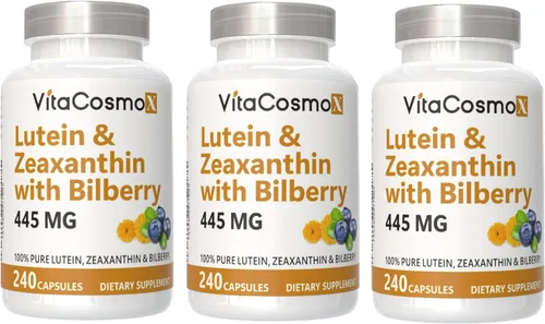 Miniatura 9 de Luteína con zeaxantina, cápsulas veganas, 240 unidades, 40 mg de luteína + 4 mg de zeaxantina por porción, sin OMG, sin gluten
