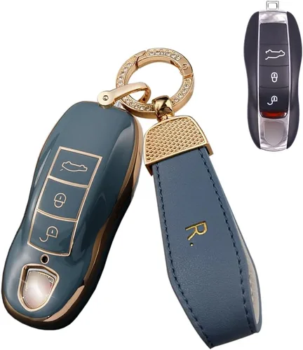 Miniatura 9 de SANRILY Funda de llave para llavero Porsche, Beige