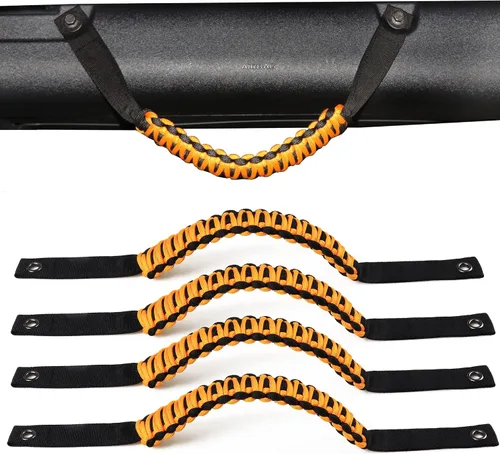 Miniatura 20 de Asas de agarre de barra antivuelco para Ford Bronco 2021 2022 2023 2024 2025 2 accesorios de 2 puertas y 4 puertas, mango de agarre de paracaídas