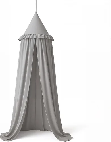 Miniatura 7 de Wonder Space Dosel para cama infantil con volantes, color neutro pastel para niños y niñas, tienda de algodón con volantes para habitación de bebé