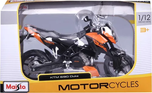 Miniatura 5 de Maisto KTM 690 Duke Orange and Black 1/12 Diecast Motorcycle