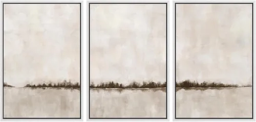 Miniatura 14 de SIGNWIN Lienzo enmarcado para pared, juego de arte tranquilo con reflejo de lago, acuarela, montaña y agua, ilustraciones modernas, arte abstracto