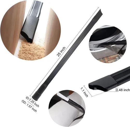 Miniatura 5 de 10 accesorios universales de vacío para accesorios de aspiradora de tienda, adaptador de manguera de 2 1/2 a 1 1/4 pulgadas para aspiradora