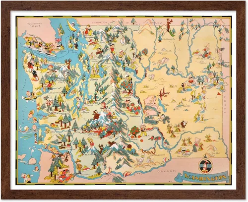 Miniatura 35 de Poster Master Póster retro de viaje con mapa monumental vintage de Florencia, arte italiano, gran regalo para hombres, mujeres, amantes