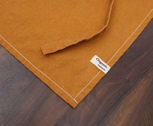 Miniatura 3 de AMOUR INFINI Delantales de algodón sólido para mujer con bolsillo, correa ajustable y lazos en la cintura, delantales de chef lavados para cocinar