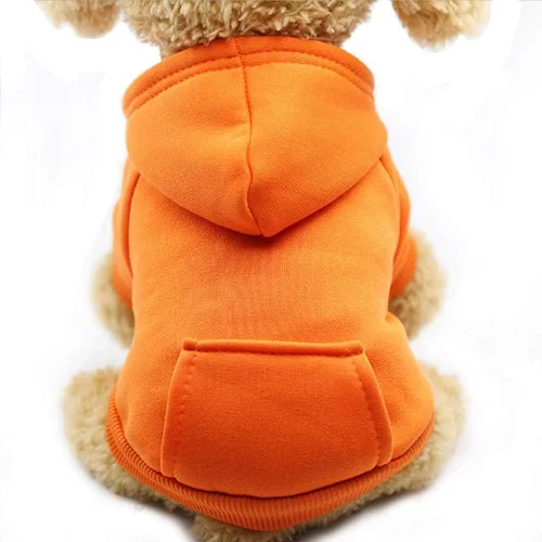 Miniatura 17 de Jecikelon Sudadera con capucha para perro de invierno con bolsillos, ropa cálida para perros pequeños, abrigo de chihuahua, ropa de cachorro y gato
