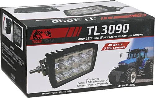 Miniatura 7 de TIGERLIGHTS Luz LED TL3090 de montaje lateral 12V compatible con/reemplazo para Ford New Holland 8160, 8260, 8360, 8560, 8670, 8670A, 8770, 8770A
