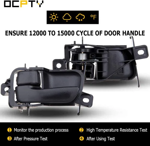 Miniatura 5 de OCPTY Manija de puerta Interior del lado izquierdo del conductor Reemplazo para 1995-1999 Avalon Manija de puerta interior Textura Negro
