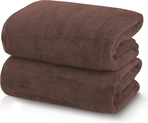 Miniatura 43 de TENSTARS Toallas de baño de seda con dobladillo para baño en liquidación - 27 x 55 pulgadas, ligeras, finas y de secado rápido, toalla absorbente