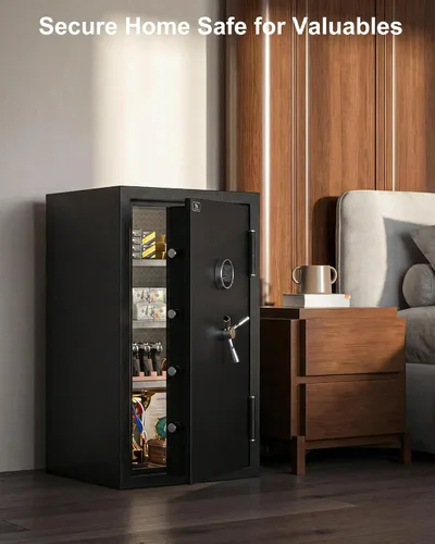 Miniatura 8 de TIGERKING 8.78 pies cúbicos ignífugo e impermeable, seguro para el hogar, acero resistente, protección contra incendios de 40 minutos y 1200 °F