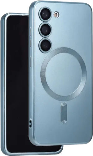 Miniatura 59 de Funda magnética para Samsung Galaxy S22 Ultra, silicona suave, delgada, antiarañazos, con protección de cámara, compatible con MagSafe, color negro
