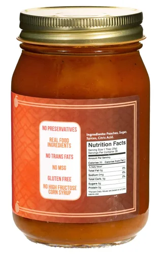 Miniatura 2 de Green Jay Gourmet Mantequilla de durazno - Crema de frutas totalmente natural y sin gluten - Crema de durazno con duraznos y especias - Mantequilla