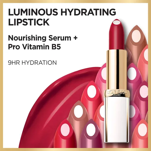 Miniatura 3 de L'Oréal Paris Age Perfect - Lápiz labial hidratante luminoso, ciruela espléndida, 0.13 onzas