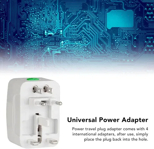 Miniatura 6 de LIANGLIDE Adaptador de viaje en todo el mundo, adaptador de corriente universal portátil multiusos en todo el mundo adaptador de enchufe de viaje
