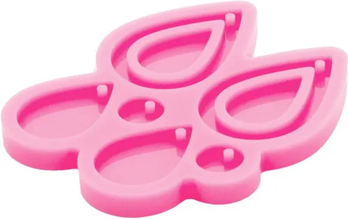 Miniatura 5 de Angel Wings Moldes para aretes con forma de lágrima, molde de resina brillante de silicona para aretes de tamaño pequeño, fabricación de joyas