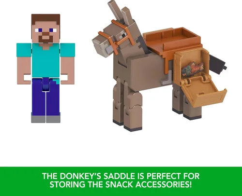 Miniatura 3 de Mattel Minecraft Figura de acción y accesorios Paquete de 2 con Creeper a escala de 3.25 pulgadas, set de juguetes coleccionables