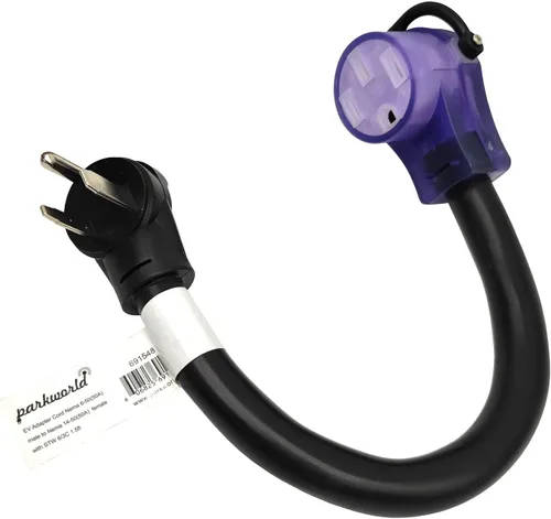 Parkworld Cable adaptador EV para 6-50P a 14-50R (solo para cargador EV y Tesla UMC, no para RV) (1.5 pies)