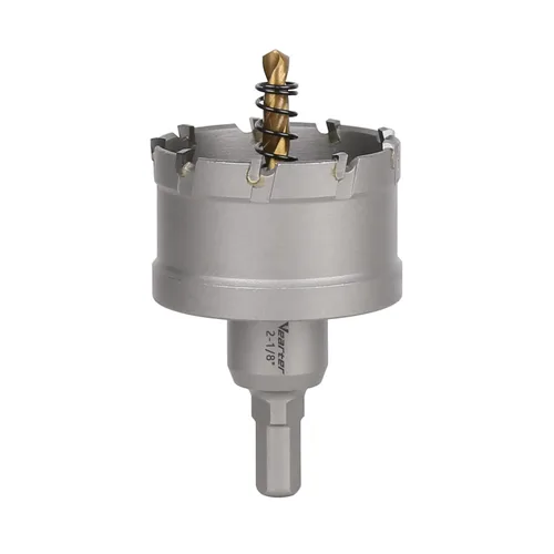 Miniatura 13 de Sierra perforadora de carburo de 1-1/2 pulgadas (1.496 in) para metal duro, cortador de agujeros con punta de carburo de tungsteno con broca piloto
