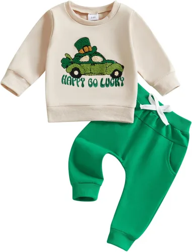 Miniatura 41 de BemeyourBBs Conjunto divertido de sudadera y pantalones de manga larga con letras divertidas para bebé niño y niño