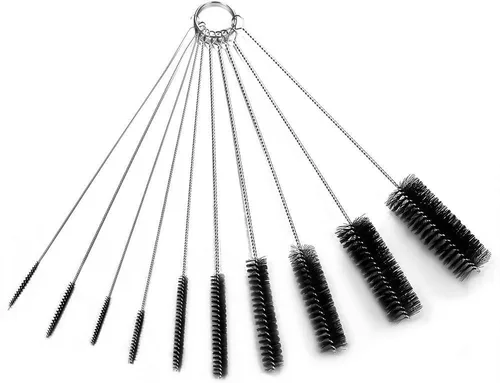 Miniatura 8 de Eboot 10 cepillos de limpieza de tubos de 8.2 pulgadas, cepillo limpiador de nailon para fregadero, cepillos de limpieza de tuberías de drenaje