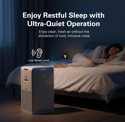 Miniatura 6 de Daikin MCB50YSAU - Purificador de aire de habitación para el hogar, HEPA, carbón activado, prefiltro y luz LED UVC, producto de ozono cero