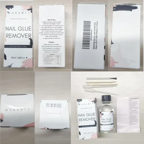 Miniatura 8 de Makartt Removedor de pegamento de uñas para uñas a presión, 1.06 fl oz (1.0 fl oz), sin hema, pegamento fácil de quitar, versátil para pegar