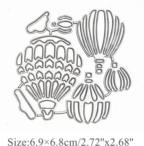 Miniatura 2 de hinana Troqueles de metal con forma de nube de globos, plantillas de corte de globos de aire caliente para manualidades, álbumes de recortes, fotos