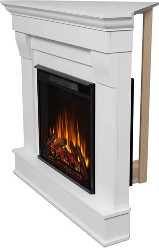 Miniatura 5 de Real Flame Chateau - Chimenea eléctrica esquinera de 41 pulgadas con repisa para sala de estar o dormitorio, calentador de inserto reemplazable