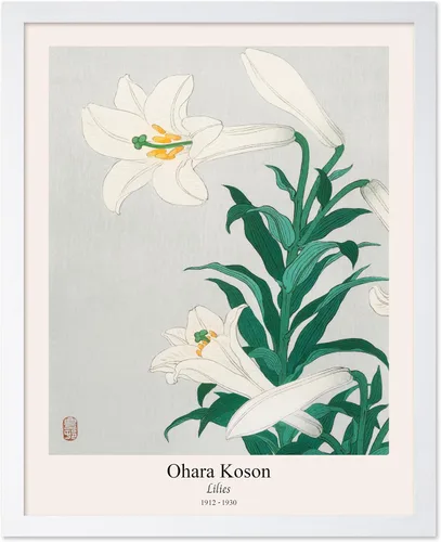 Miniatura 19 de Poster Master Vintage Ohara Koson Poster - Retro Blooming Lotus Flowers Print - Japanese Art - Flower Illustration - Aesthetic Design - Floral