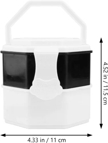 Miniatura 7 de TOYANDONA Go Game Bowl con cerradura y asa, soporte para piezas de ajedrez, piedras de juego, contenedor de almacenamiento de ajedrez
