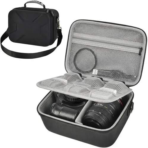 Miniatura 10 de Funda para cámara Canon Eos Rebel T7/R50/R100 Mark II/R50V/R10/R5/R6/R8 Mark IV/SL3/para cámaras Sony Alpha DSLR SLR, bolsa de viaje para cámara sin