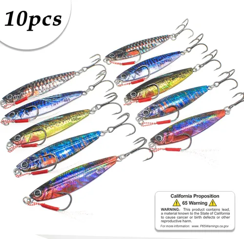 Miniatura 4 de Plantillas de pesca verticales de agua salada, cuchara de jigging vertical, señuelos de atún de pesca, señuelos artificiales de pesca para atún