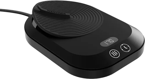 Calentador de taza de café para escritorio, calentador eléctrico de taza de café con 3 ajustes de temperatura, calentador de café inteligente para