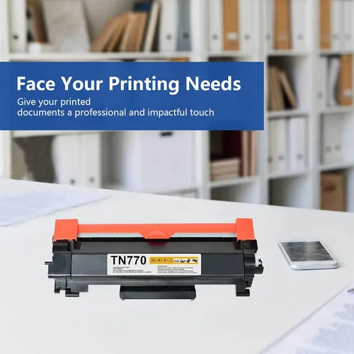 Miniatura 6 de TN770 - Cartucho de tóner para impresora Brother – TN-770 compatible con HL-L2370DW, HL-L2370DW XL, MFC-L2750DW, MFC-L2750DW XL, TN770 paquete de 2