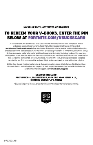 Miniatura 2 de FORTNITE Digital V-Bucks 1000 -PlayStationXboxNintendo SwitchPCMobile Digital Code