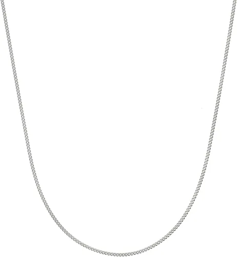 Bling For Your Buck Cadena de plata de ley italiana de 0.055in con corte de diamante, 16.0in a 30.0in
